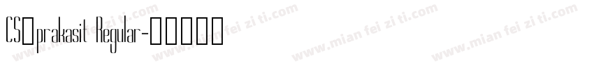 CS_prakasit Regular字体转换